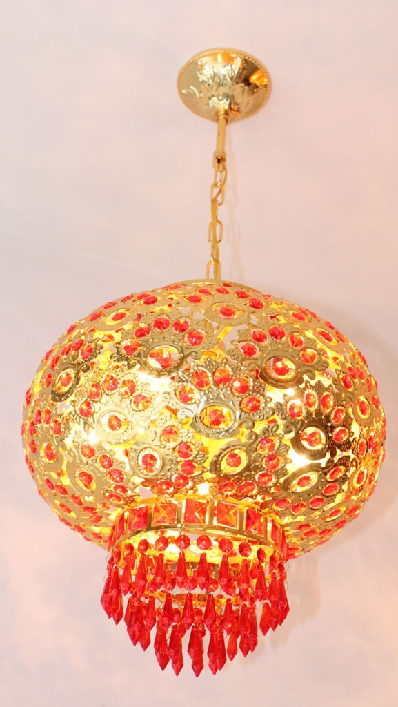 现代水晶灯笼 豪华灯笼现代水晶吊灯 500大金色现代水晶吊灯图片_4