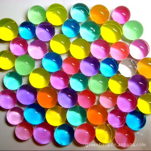 供应玻璃装饰礼品水晶泥玻璃花瓶假花装饰专用吸水珠