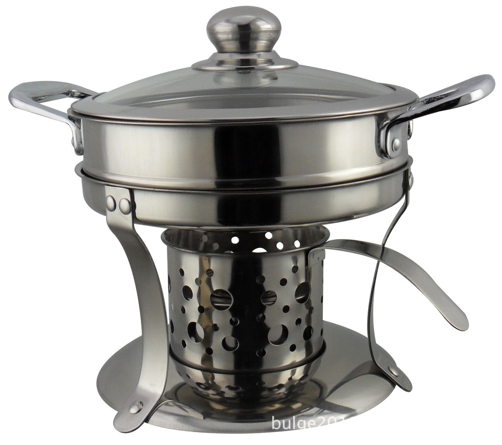 不锈钢小火锅炉 单人卡士炉可充气燃气炉灶不锈钢小火锅小涮锅