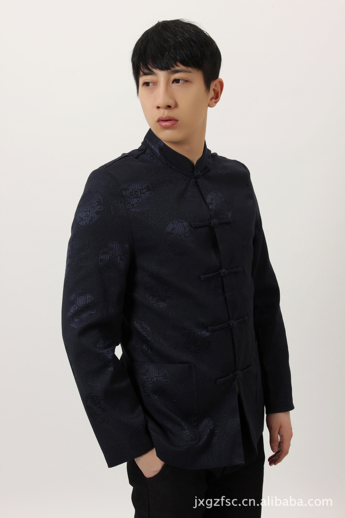 供应批发男唐装上衣 唐装旗袍 m0034-b