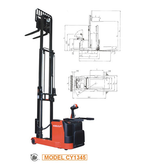 南通諾力叉車前移式堆高車電動前移叉車cy1318