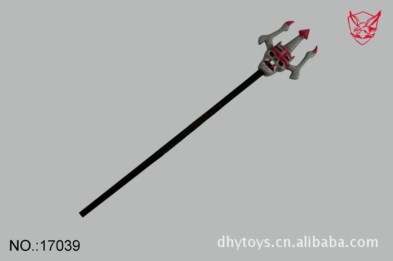 古铜鬼头双翅(短) 万圣节武器