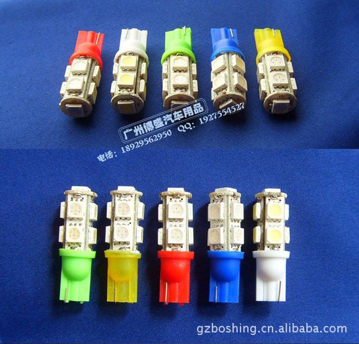 T10 5050 9SMD LED仪表灯，示宽灯 行车灯 阅读灯 牌照灯