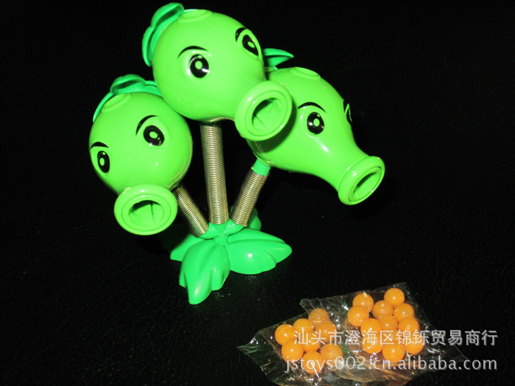 供应植物大战僵尸三头豌豆炮植物大战僵尸新奇特植物大战僵尸