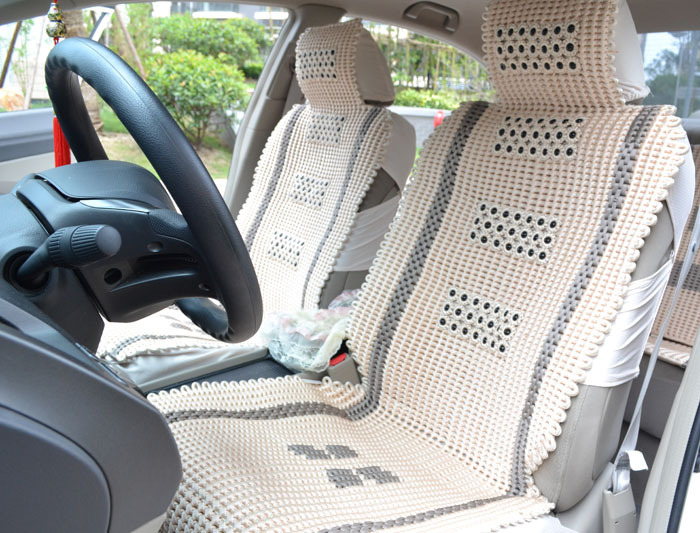 维卡坐垫 手编凉垫 夏季汽车座垫玛瑙珠四季通用