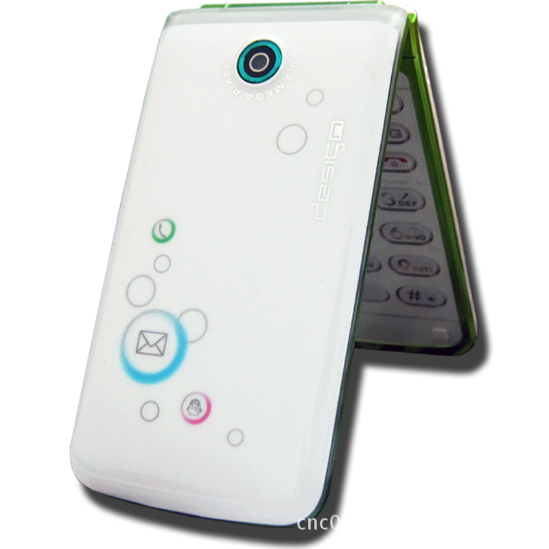 批发大显hc9002 时尚女款翻盖fm收音来电黑名单七彩灯手机