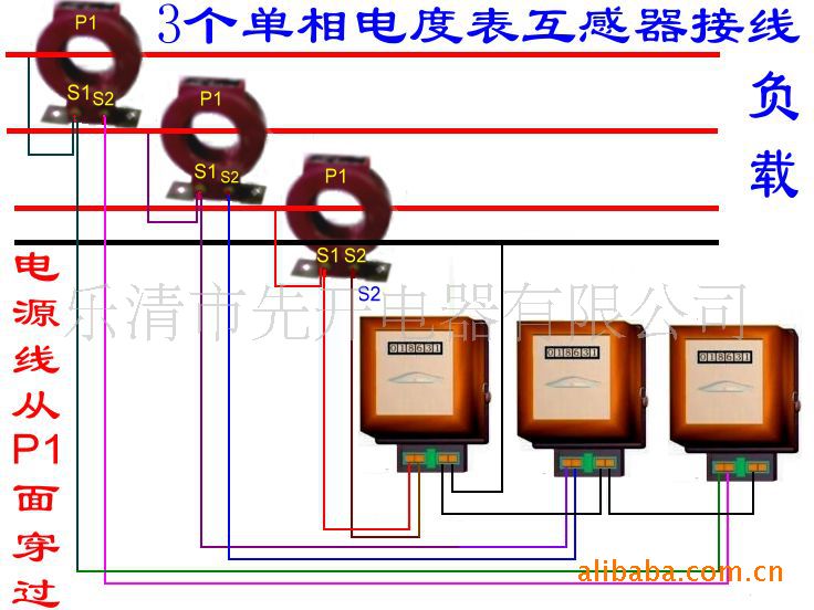 频率表接线实物图图片