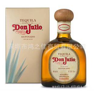 进口洋酒批发 唐胡里奥特酿 金龙舌兰酒 don julio reposado