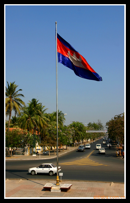 供应国旗 涤纶柬埔寨国旗旗帜