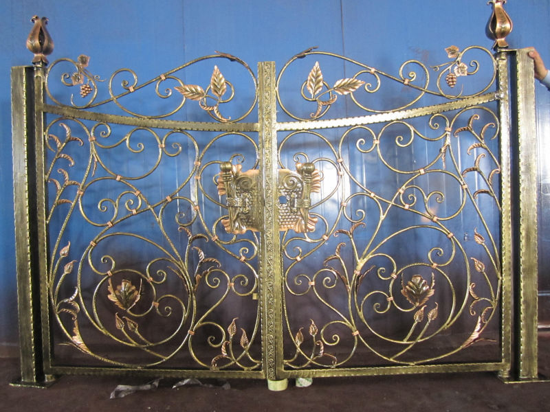 庭院铁门,别墅工艺门,铁艺门,铁艺别墅门,铁艺大门