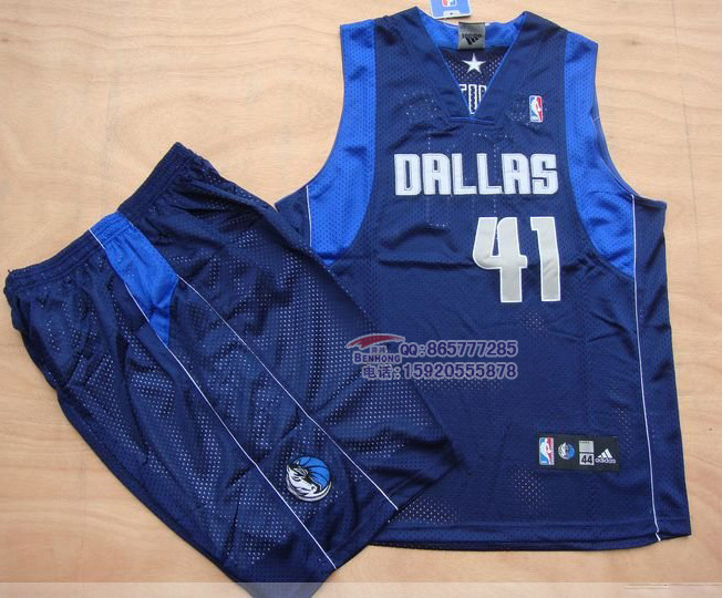 【刺绣网眼 nba球衣小牛队服41号篮球衣诺维斯基球衣篮球服套装白色】