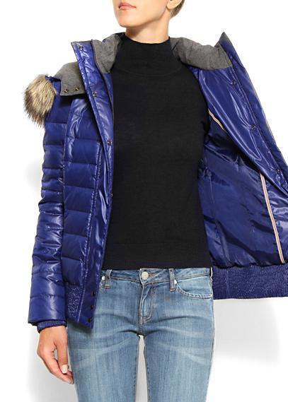 2011年mango 芒果专柜有售 真毛(貉毛)可拆卸羽绒服 全正品2色