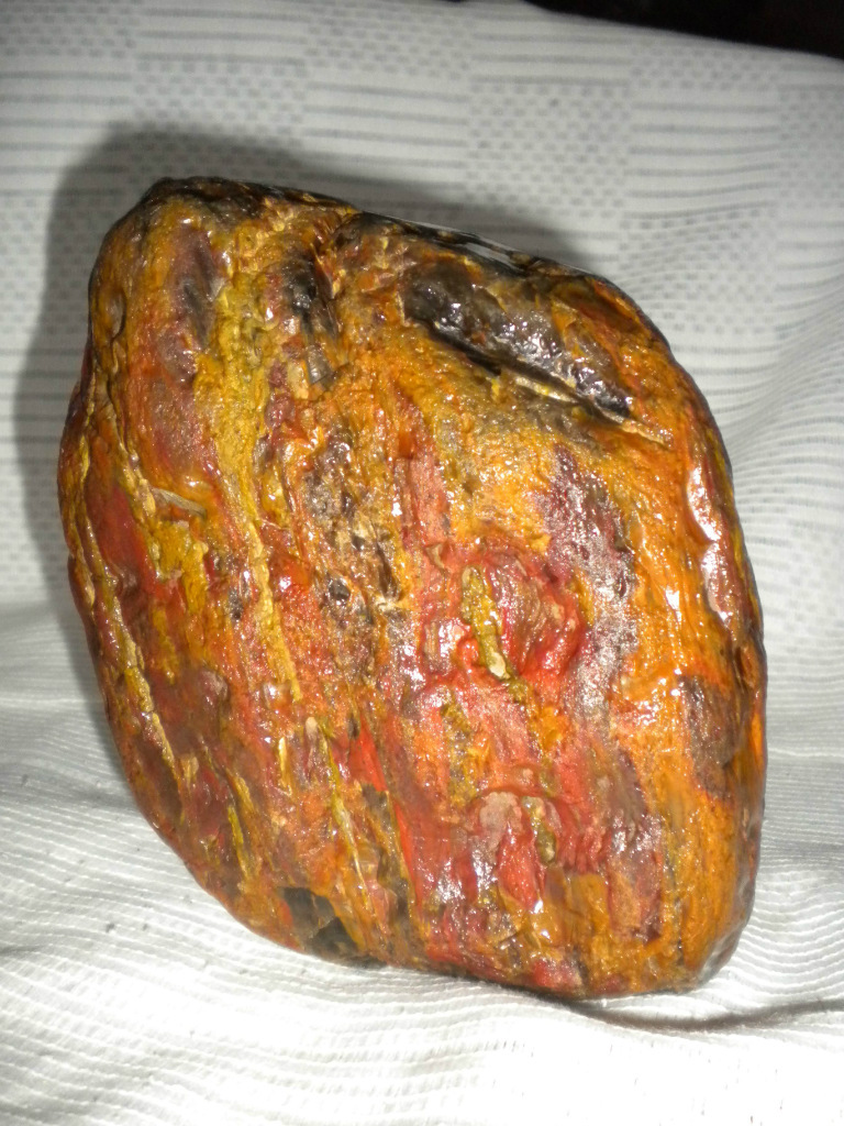 奇石/石头/自然石/观赏石/42红硅化玉19×15×9:7斤图片_1