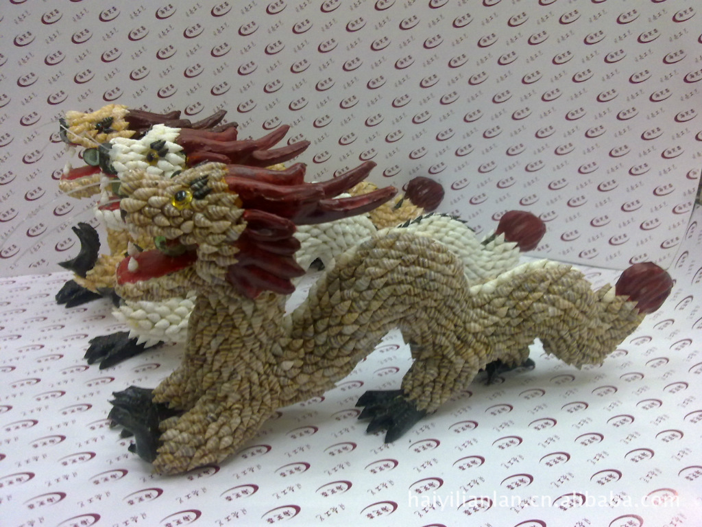 贝壳工艺品批发 动物摆件 12生肖 / 龙