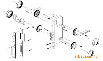 分体锁,机械门锁,插芯门锁(支持小额批发)