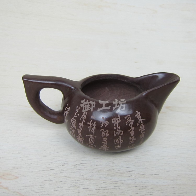 【御工坊】精品木鱼石公道杯/ 天然深层木鱼石