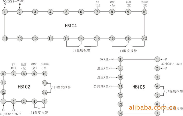 汇邦HB104温湿度控制器