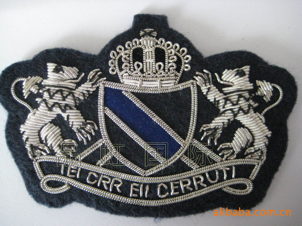 印度丝手工刺绣商标 金属丝徽章 020-89264078陈小姐