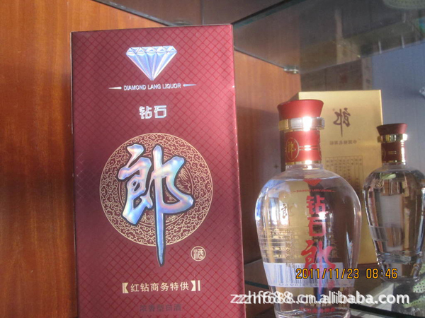 大量供應批發郎酒 鑽石郎(木盒裝)紅鑽商務 優質濃香型白酒