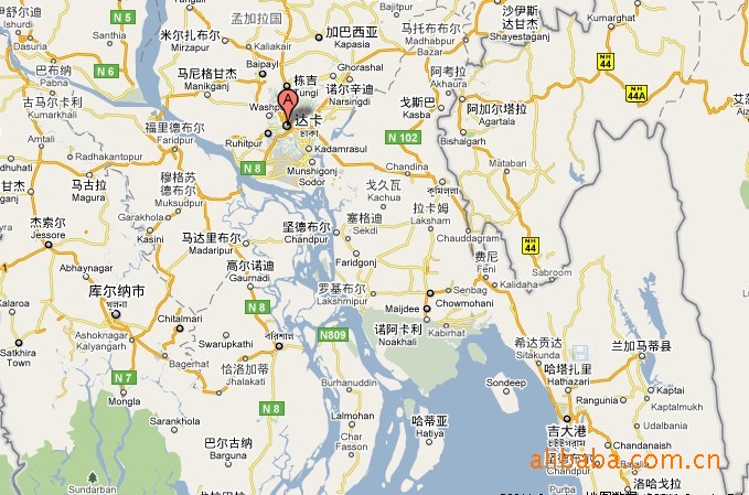 吉大港位置图片