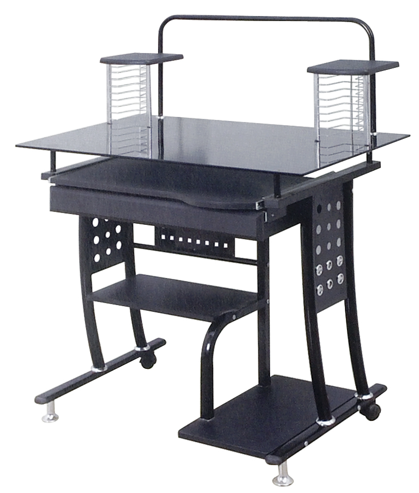 钢化玻璃台时尚耐用电脑桌