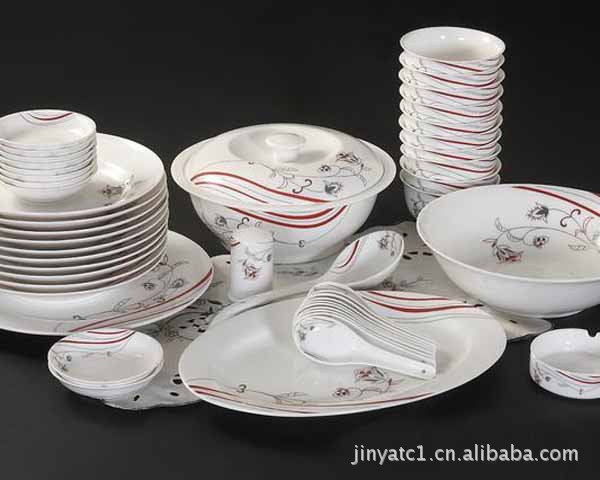 【46头高档骨瓷餐具 陶瓷餐具【艺术人生】】价格,厂家,图片,碗、碟、盘,潮州市枫溪区金雅陶瓷制作厂-马可波罗网