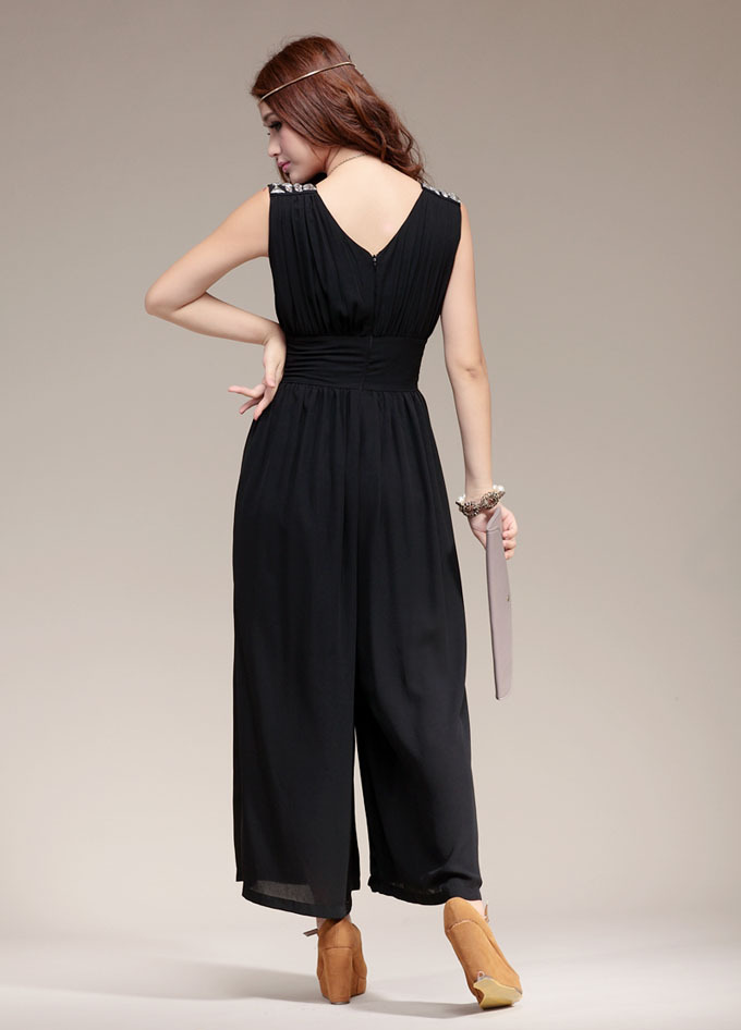 2012 无袖气质雪纺背心连体裤 连体裤裙0673图片_13