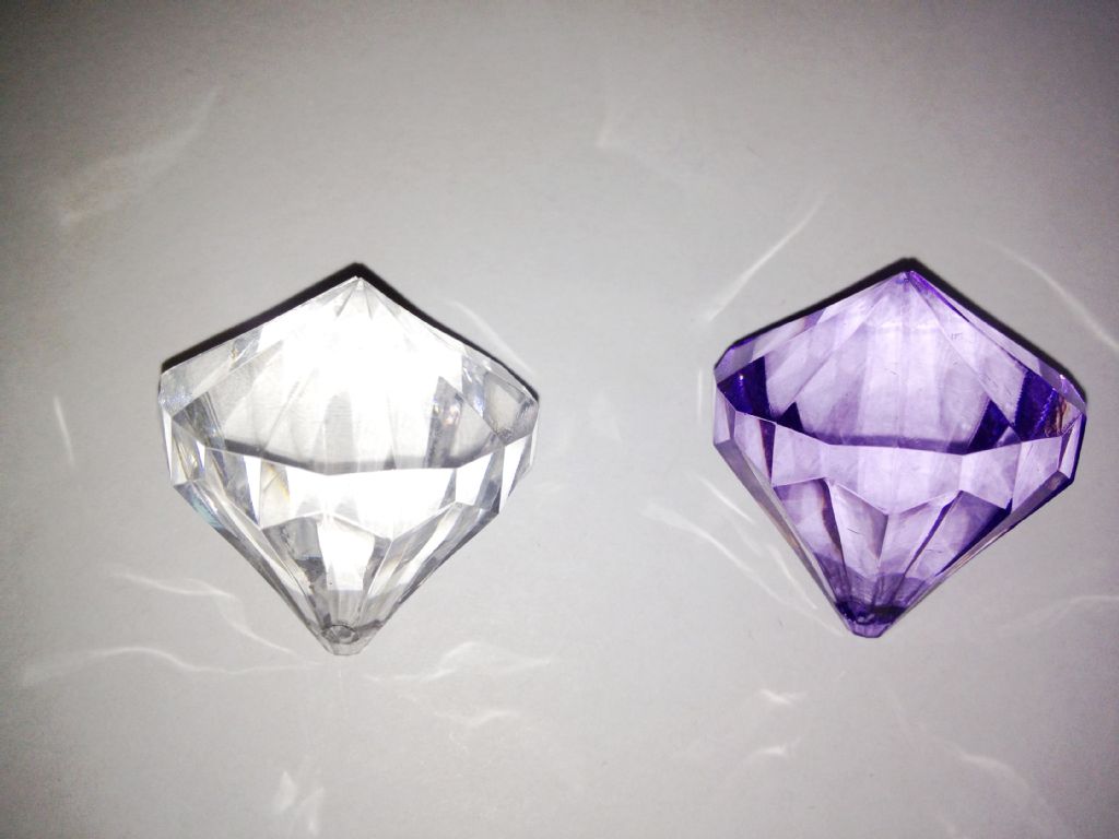 diy饰品配件仿水晶亚克力钻石吊坠 透明珠子 珠帘