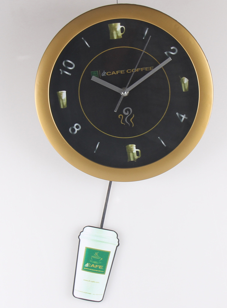 礼品塑料摇摆挂钟/壁钟/新奇特带摆挂钟-「其他钟表」-马可波罗网