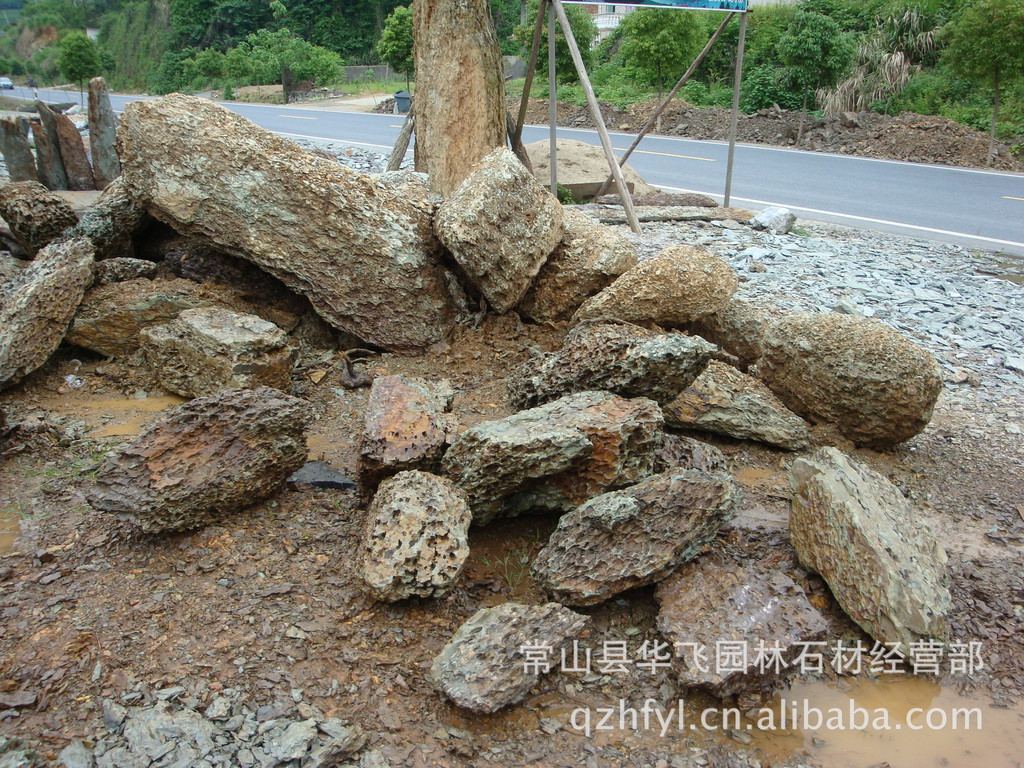 龍骨石批發 石筍石 虎皮石 假山石 石筍批發 盆景假山-「礫石/卵石/碎