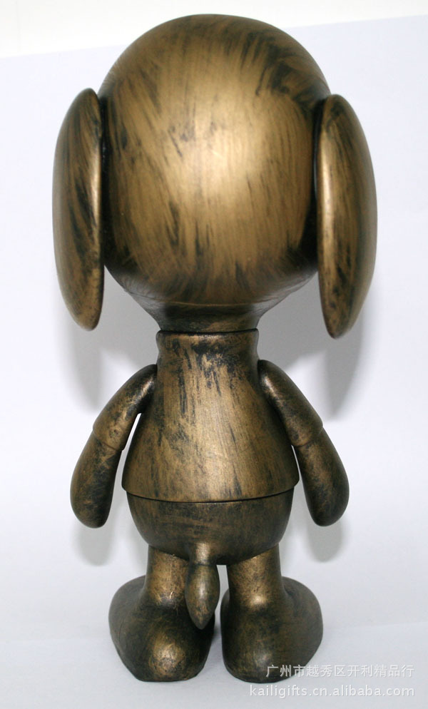 潮流公仔originalfake kaws x snoopy 史努比 铜色 公仔