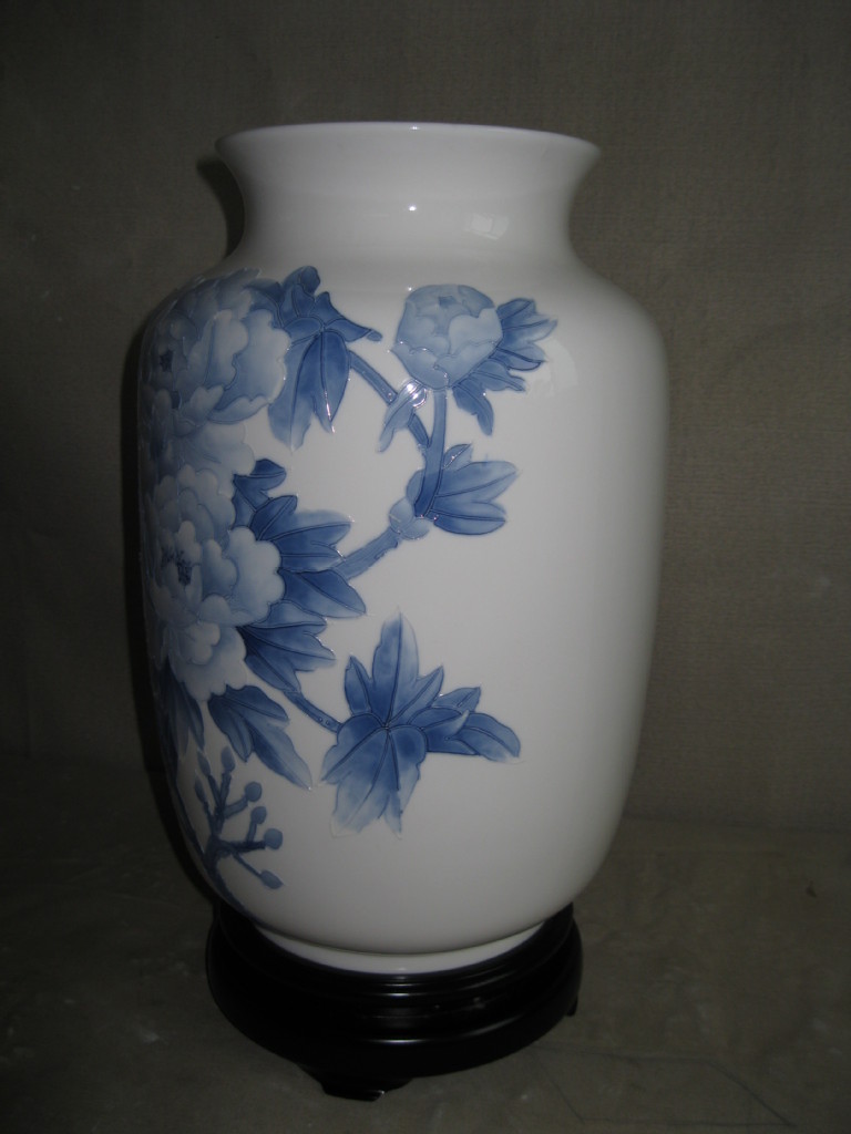 白瓷 佛像 福建德化福溢陶瓷供应 手工画 写意梅花 14寸