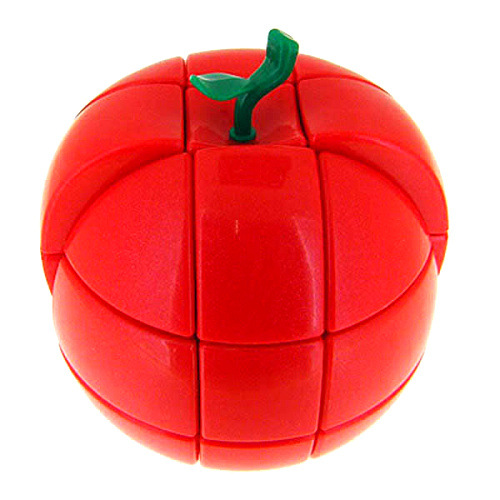 批发永骏三阶苹果魔方异形魔方圣诞平安夜3阶魔方红绿可选