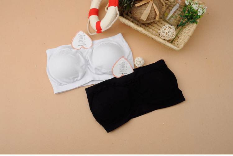 2012新款韩版性感围胸基础打底内衣防走光裹胸带胸垫抹胸上衣百搭