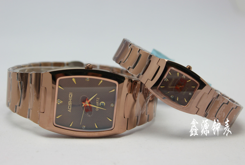 正品批发奥时奇8013商务休闲石英表日历情侣表男表女表