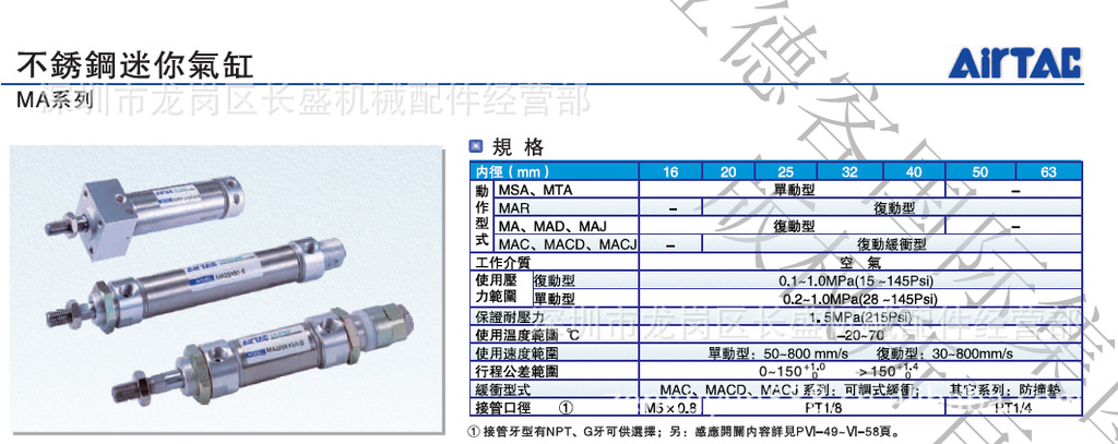 不锈钢气缸