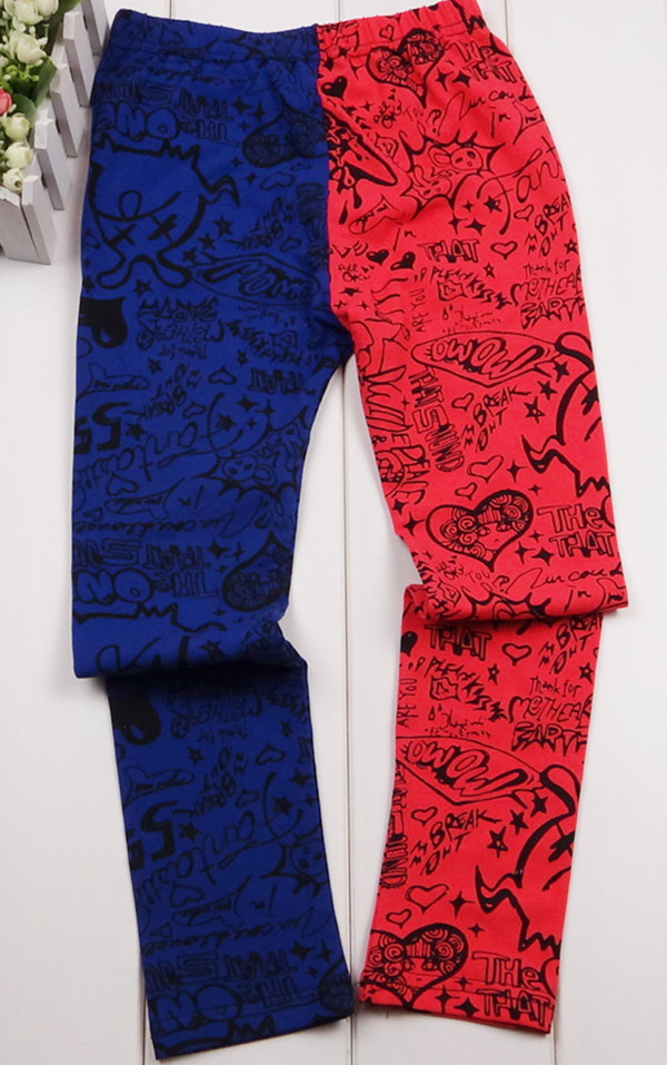 大额批发潮牌涂鸦鸳鸯裤个性女孩打底裤5码现货