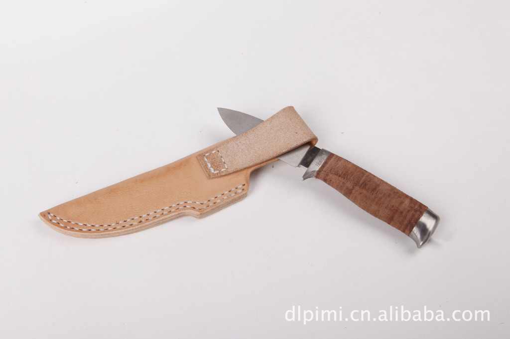 厂家专供 定做野外用牛皮刀套 真皮刀套 纯手工皮艺