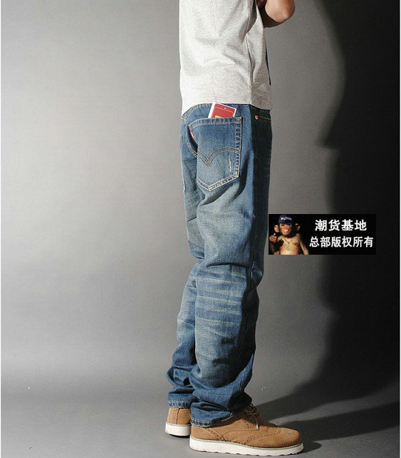 原版 陈冠希levis5 x clot系列 简单523洗水 泛白牛仔裤图片_7