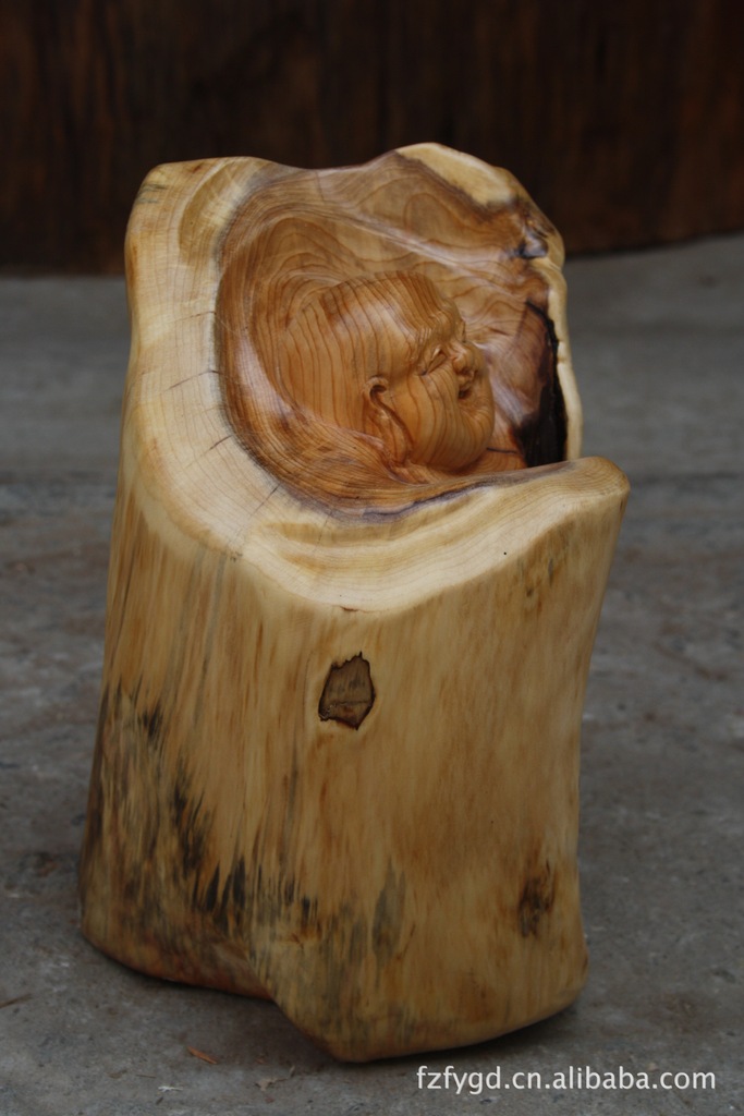 佛缘木雕 根雕木雕刻工艺品红豆杉弥勒佛笑佛现代古玩摆件3226