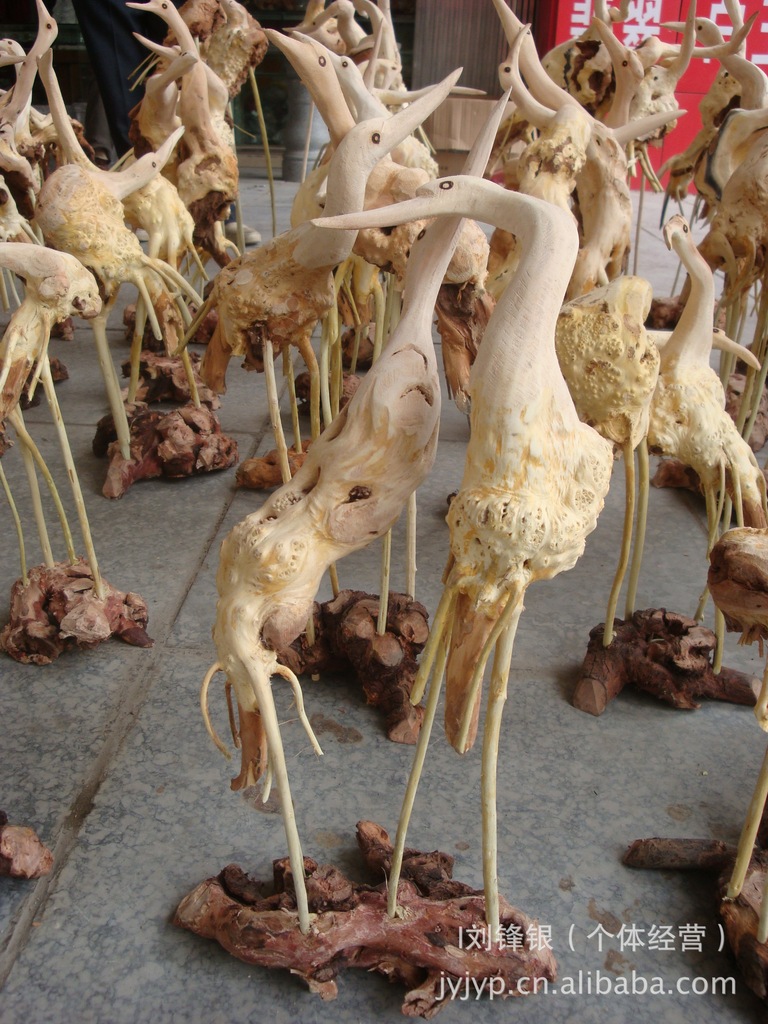 供应根艺双鸟 根雕动物 根雕鸟 根艺摆件