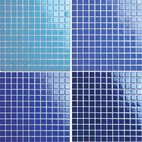 热销 中东款 23x23mm 纯色系列 优等品深蓝色 游泳池砖拼图y2307