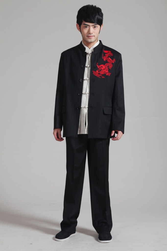 男士中山装立领韩版西服修身2012新款23512款外套新郎结婚礼服