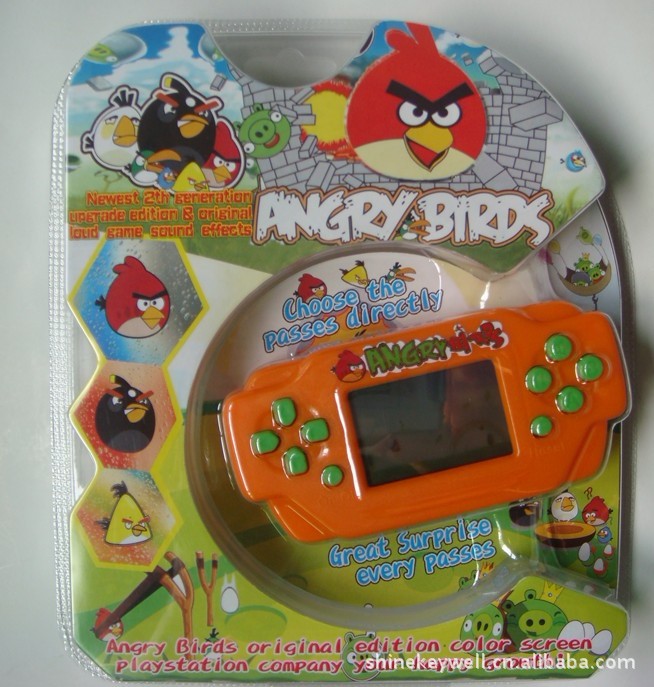 外贸热销 愤怒的小鸟带屏游戏机 中英文包装 toys 玩具礼品