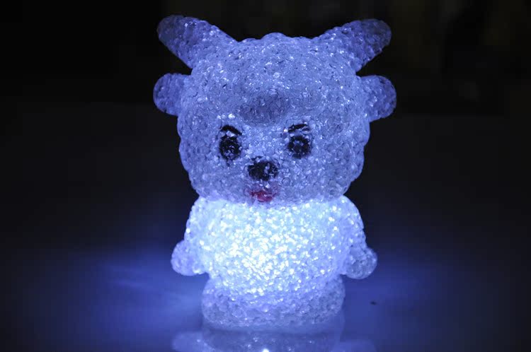地摊货源批发水晶喜羊羊小夜灯 led灯