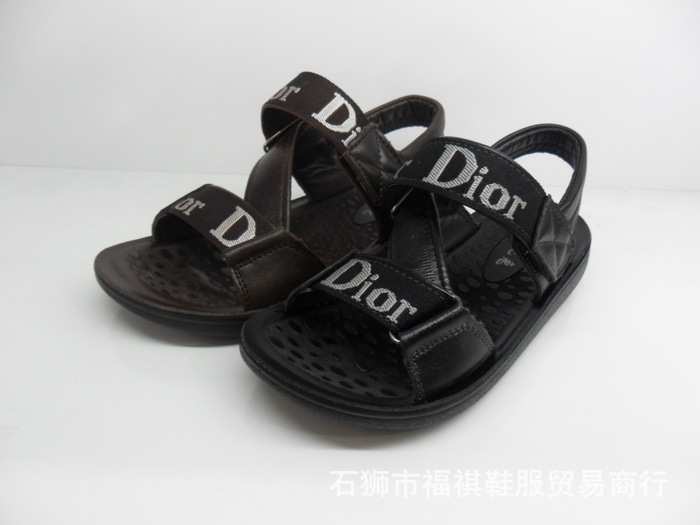 p18正品真皮宾尼兔儿童凉鞋批发c205现货2色小童