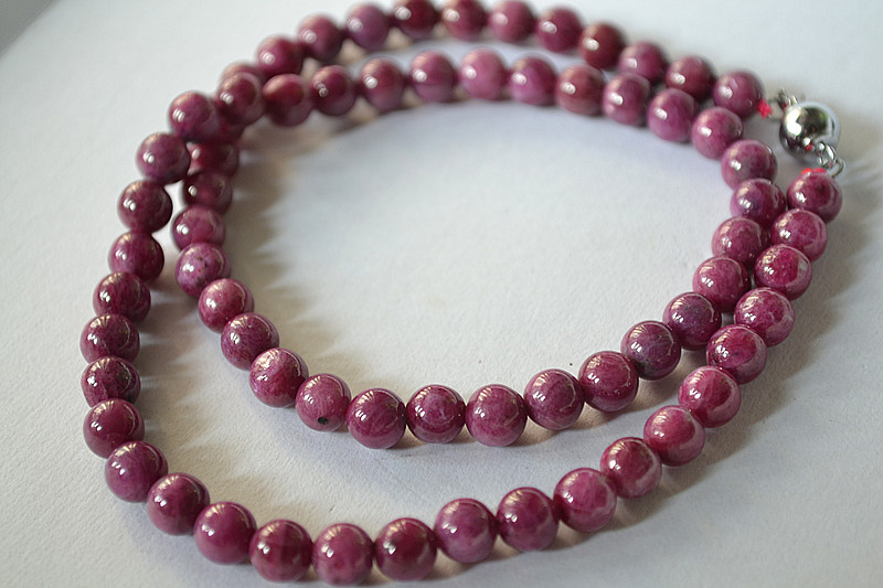 红绿宝项链 纯天然红绿宝项链 手链 全红色美艳红绿宝 古今然