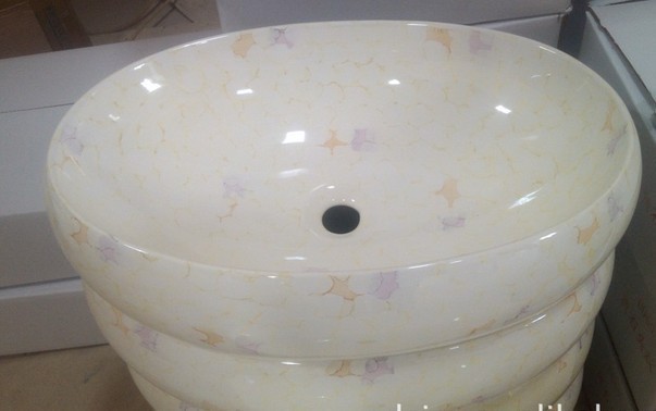 传统手绘 结晶 艺术盆 美观实用