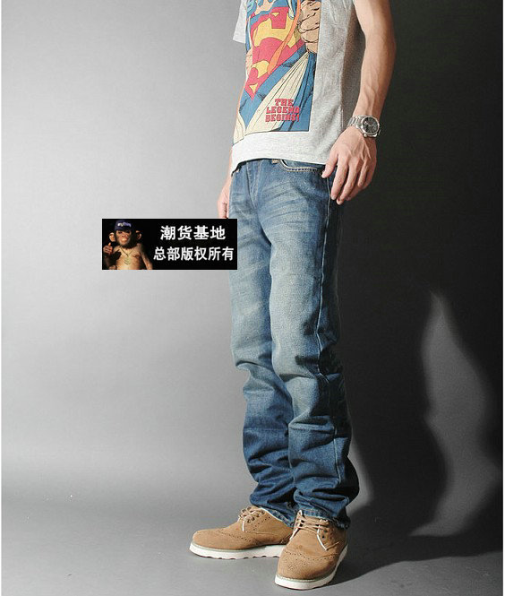 原版 陈冠希levis5 x clot系列 简单523洗水 泛白牛仔裤图片_6
