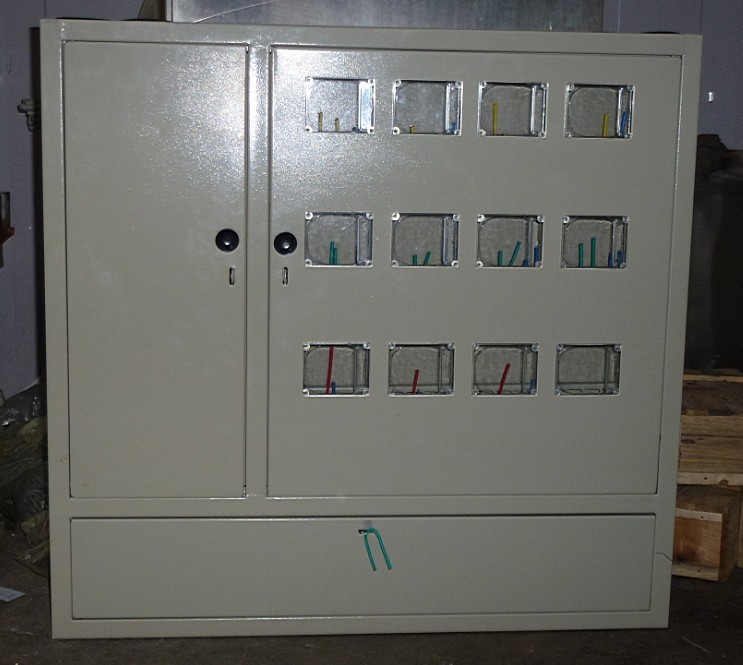 单相12表位金属电表箱(电子式或预付费插卡式)
